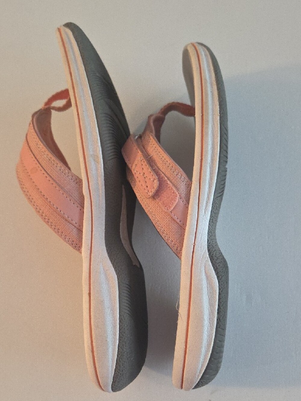Clarks Cloudsteppers Women's Rose Pink Thong Sandals - Picture 3 of 7